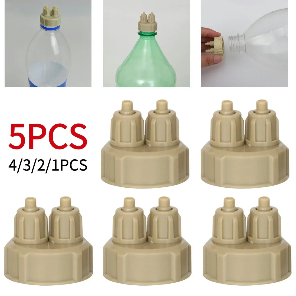 1-5PCS Aquarium CO2 System Generator Bottle Cap Fish Tank Live Plant DIY Air Diffuser Carbon Dioxide Reactor Instrument