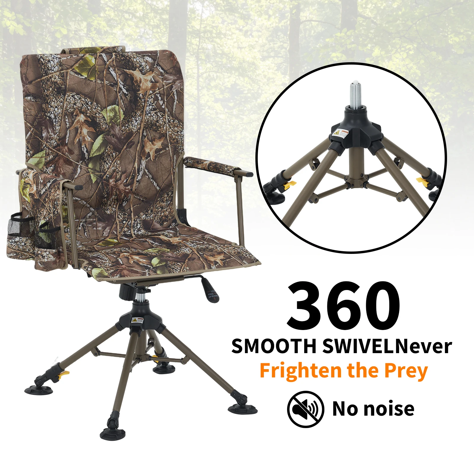 360 ° Döner Katlanır Yemek S - Hunting And Fishing Outdoor Chairs incelemesi ve fiyatı