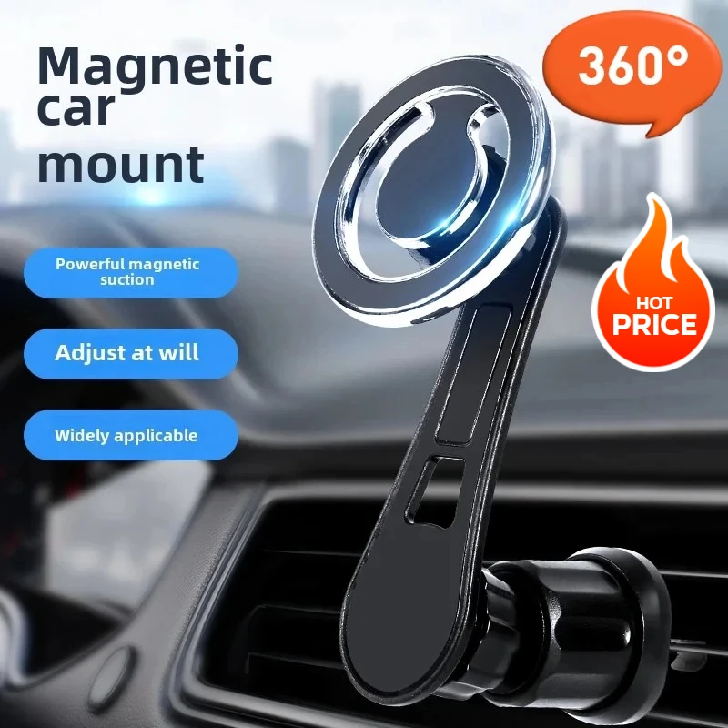 Magnetic Car Phone Holder Stand Magnet Cell Mobile Support Mount GPS Bracket in Car for Macsafe IPhone 16 15 14 Samsung Xiaomi
