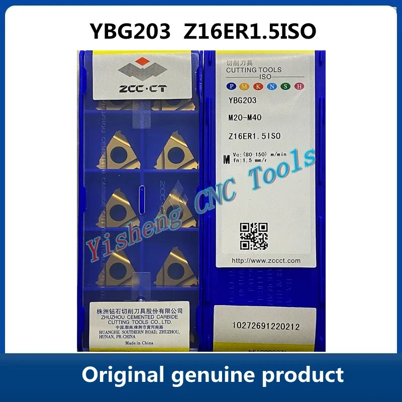 

Free Shipping ZCC CT YBG203 YBG205 Z16ER1.5ISO Z16ER2.5ISO Carbide Inserts CNC Threaded turning tools Lathe Cutter Tools