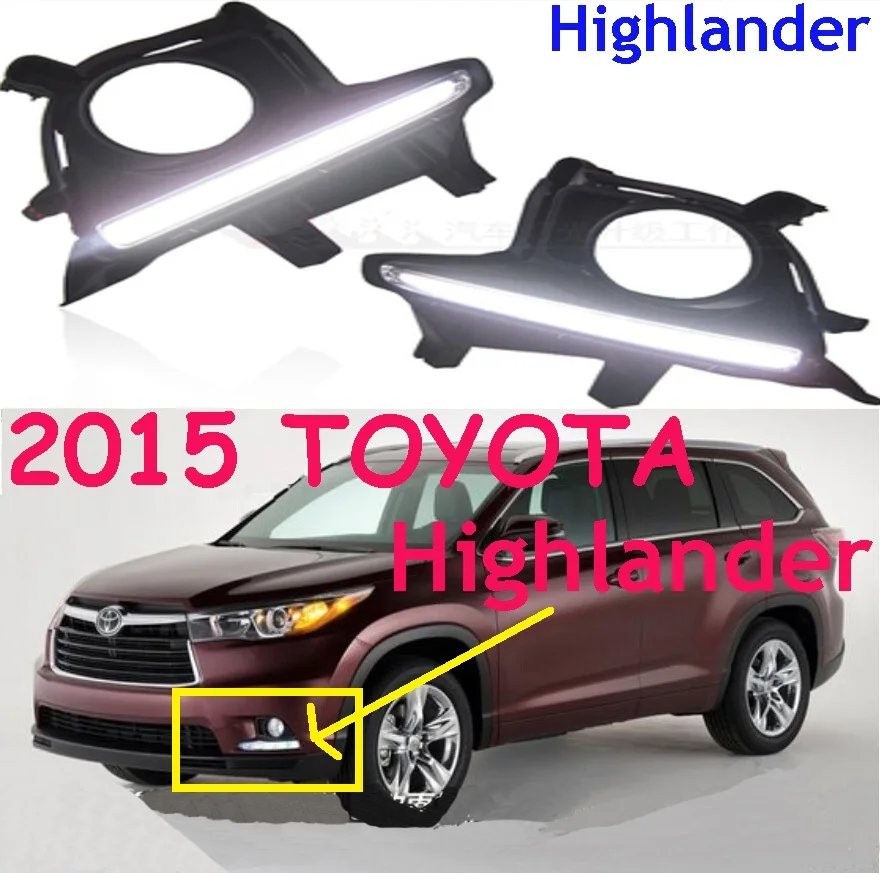 LED,2015~2017 Highlander day Light,Highlander fog light,Highland headlight;vios,corolla,camry,Hiace,sienna,yaris,High lander