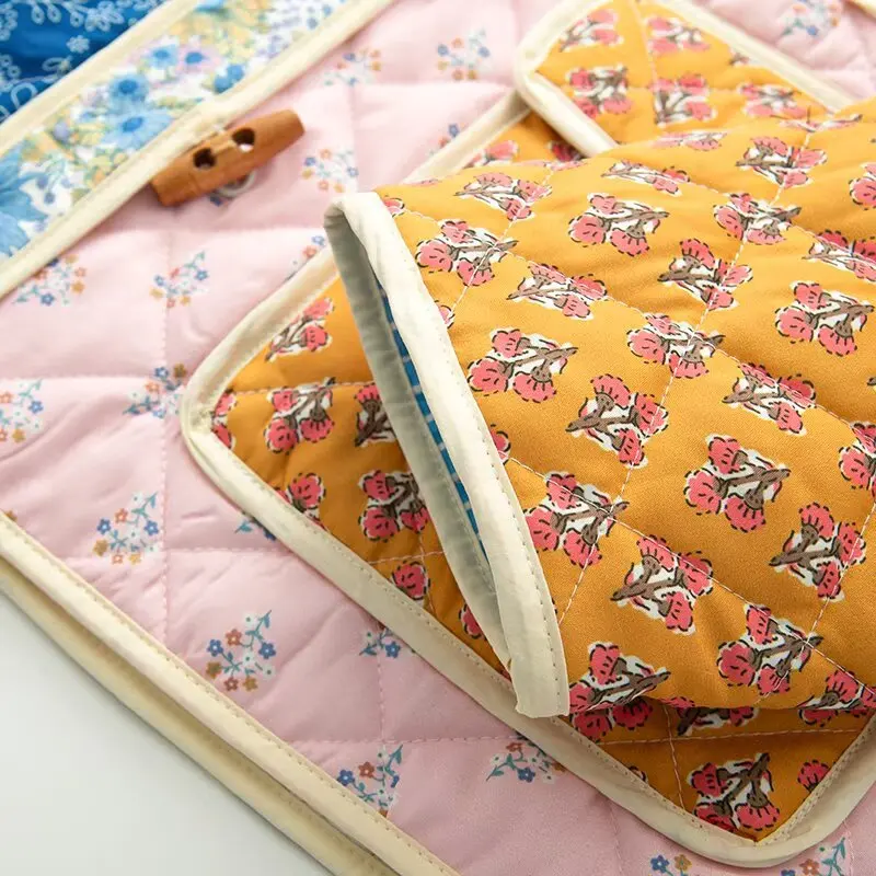 Jaqueta de Aodão com Botões e Estampa Floral Multicolorida para Mulheres, Nova Moda Primavera JNLEAOG, Corte Reto, Manga Lo...