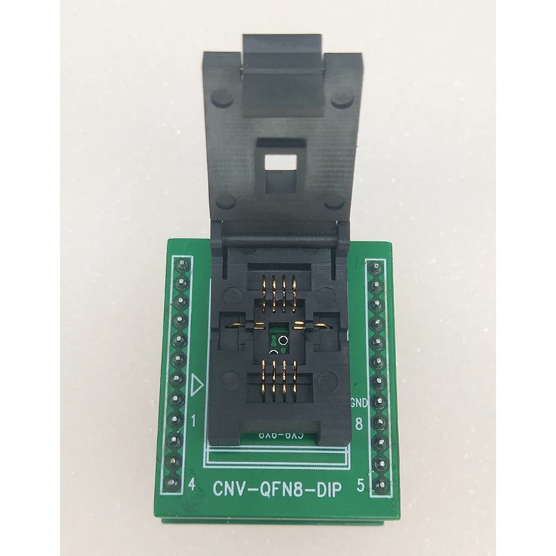 QFN8 DFN8 WSON8 Programming Socket Pin Pitch 1.27Mm IC Body Size 6X8 Mm Clamshell Test Socket ZIF Adapter Kelivn Socket