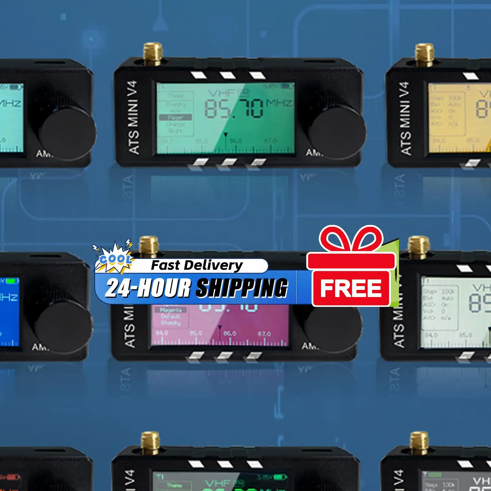 

1,9-дюймовый IPS-экран AMNVOLT V4 ATS MINI SI4732 DSP-радиоприемник FM AM SSB LSB USB с усилителем для наушников