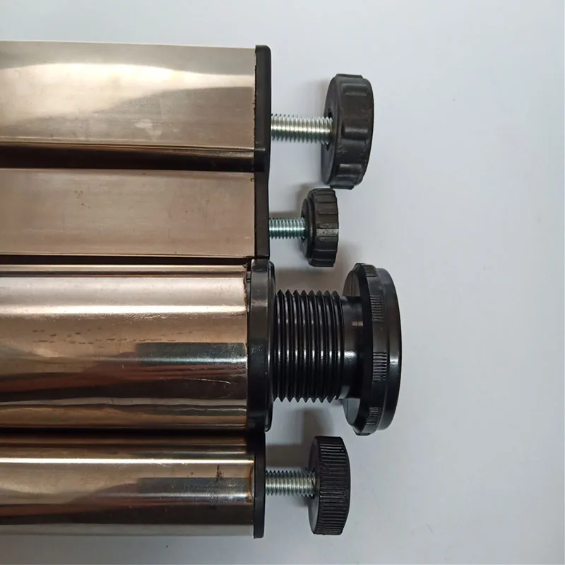 4 Teile/los Runde Rohr Stecker Mit Mutter Einstellbare Rohr Stecker Schwarz Rohr Abdeckung Tisch Und Stuhl Regal Matte Innere Kappe möbel Füße