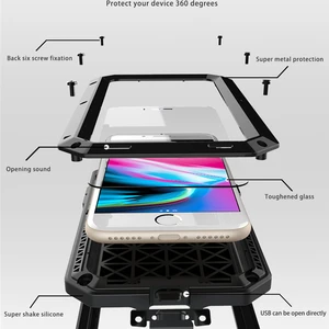 غطاء درع واقي شديد التحمل لهاتف iPhone 7 8 Plus XR XXS 11 12 13 Pro Max 14 15 Plus SE SE 360 غطاء معدني مقاوم للصدمات أعلى 10 قلادة CR7 مبيع - رقم 6