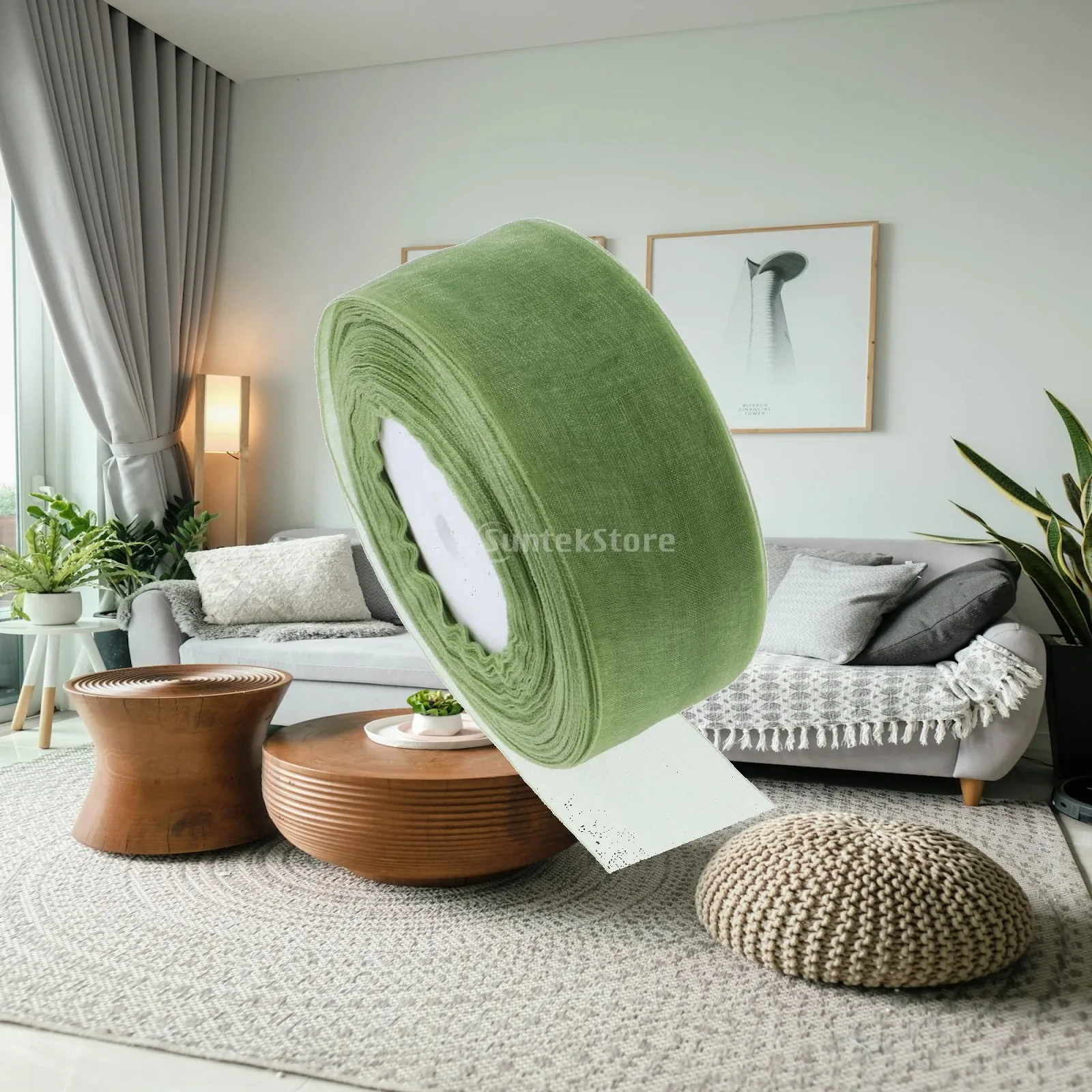Organza Ribbon Spool - Şeffaf Organze Kurdele Polyester Tül Rulo
