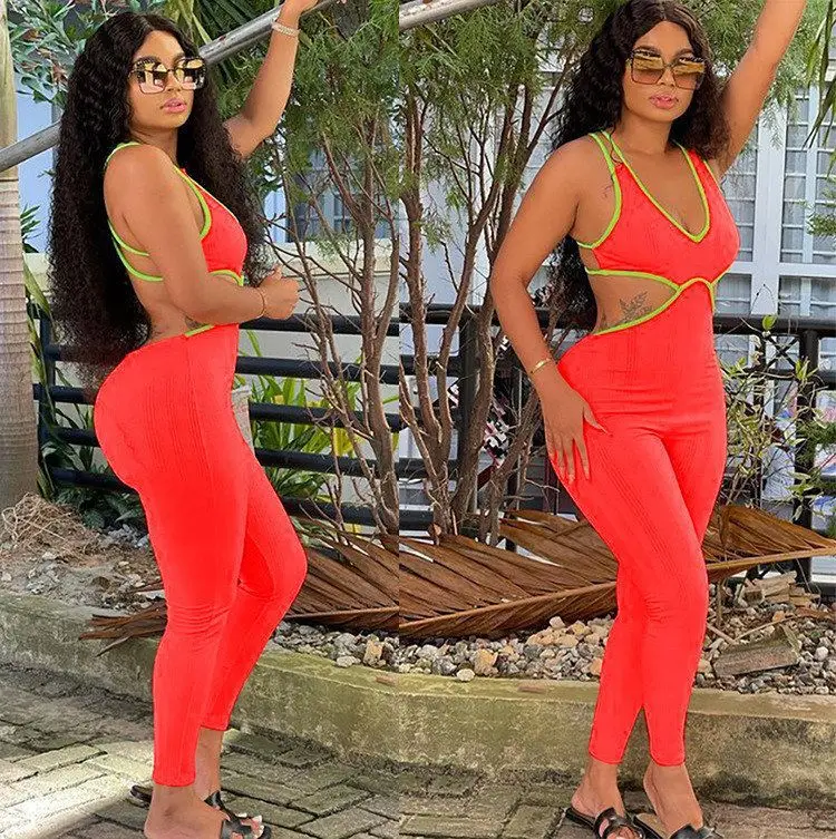 

Сексуальный однотонный полосатый цельный купальник с дизайном на бретелях, модные длинные брюки с низкой талией и бриллиантами, тонкий хлопок