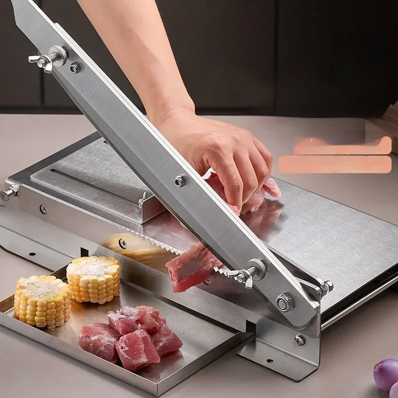 Large-sized Bone Slicer Household Commercial Bone Slicer Medicinal Materials Knife Switch Ribs Cutting Tools Frozen Meat Slicer