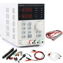 KA3005P Precision Laboratory Adjustable Digital Programmable DC Power Supply 30V 5A USB RS232 Interface 39pcs Laptop DC Adapter