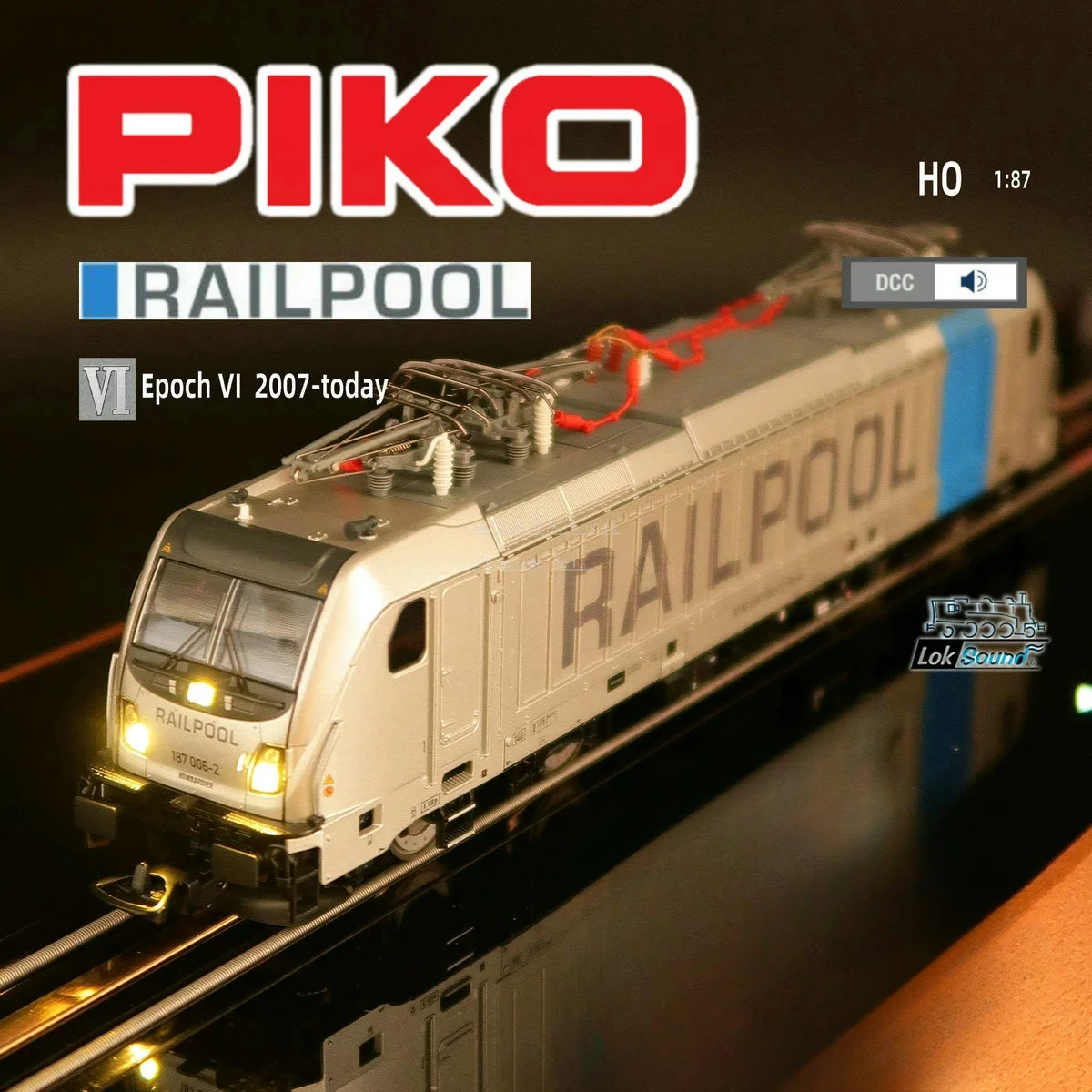 PIKO Train Model HO 1/87 51564 Electric BR187 Digital Sound Effect ESU Built-in Chip Rail Car Toy (special Price)