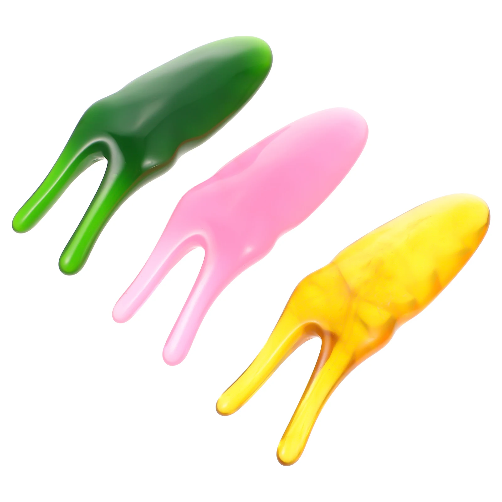 

3pcs Y-Shape Nose Beauty Stick Resin Massager Facial Scraping Tool For Essential Oil Skincare Facial Nose Massagers Smooth