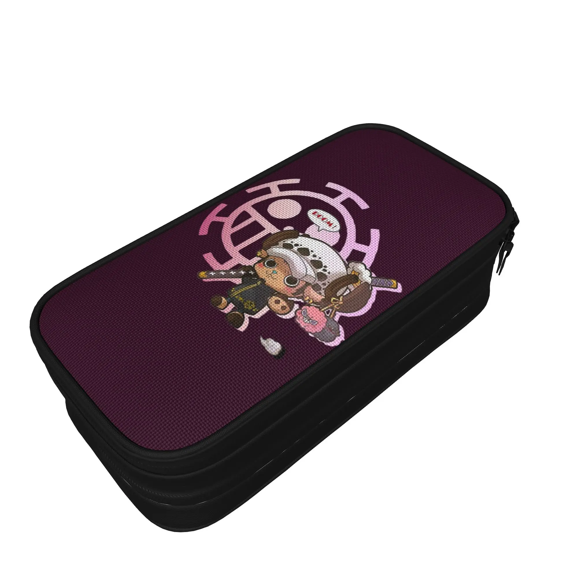 Tony Tony Chopper Trafalgar Law Pencil Cases Noe Piece Pencil Pouch Pen Holder for Student Pencil Bag Students School Stationery