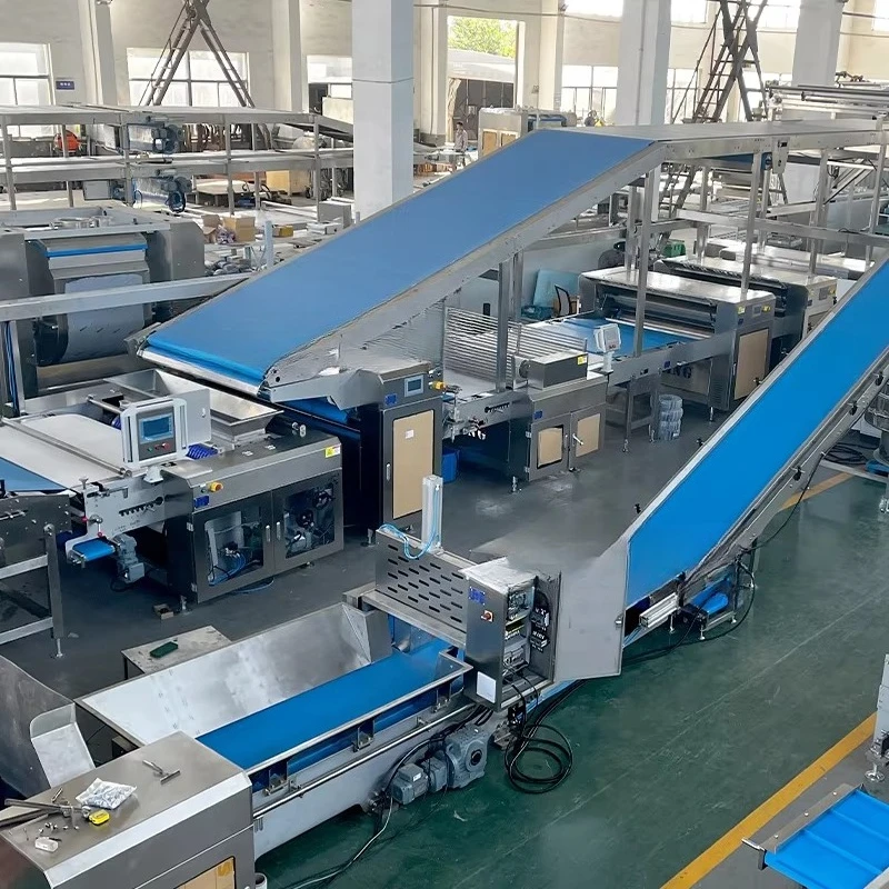 Customized Full Automatic Biscuit Processing Line Mixing Rolling Cutting Baking Cooling Packing Integrated Bakery Equipment