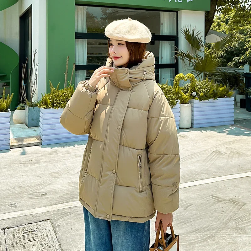 Parkas Womens New in Outerwears Women Clothing Hooded Winter Jacket 2024 Women Trending Fashion Short Parkas