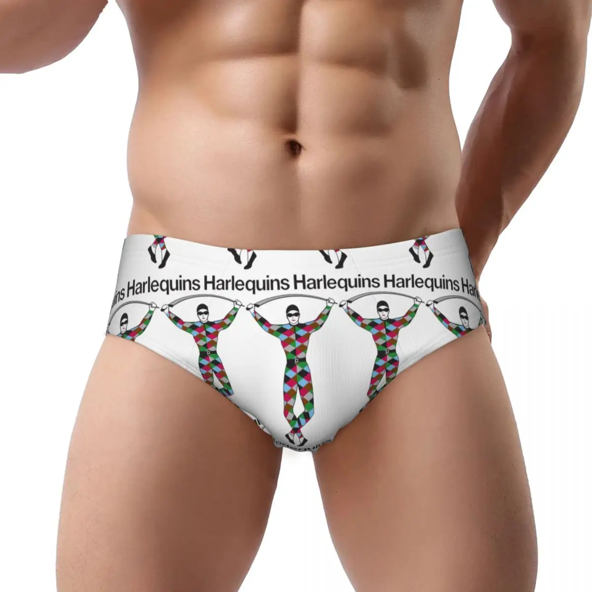 

Harlequins-Merch Men Triangle Panties Soft Boxer Underpants Short Underwear for Homme Man Boyfriend Gift