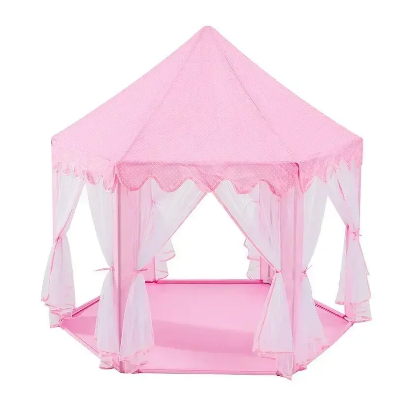 New Baby Toys Tents Portable Folding Prince Princess Tent Children Castle Play House Kid Outdoor Beach Zipper Tent Outdoor Gifts
