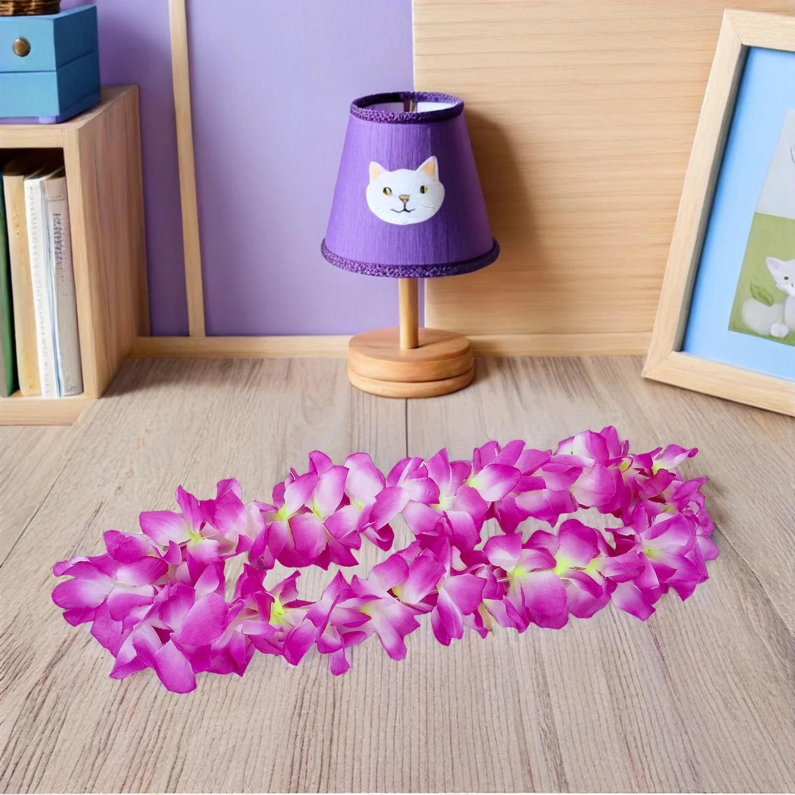 

Thickened Grass Skirt Lei Tropical Flower Garland For Hawaii Luau Beach Party Decor Hawaiian Costume Accessories