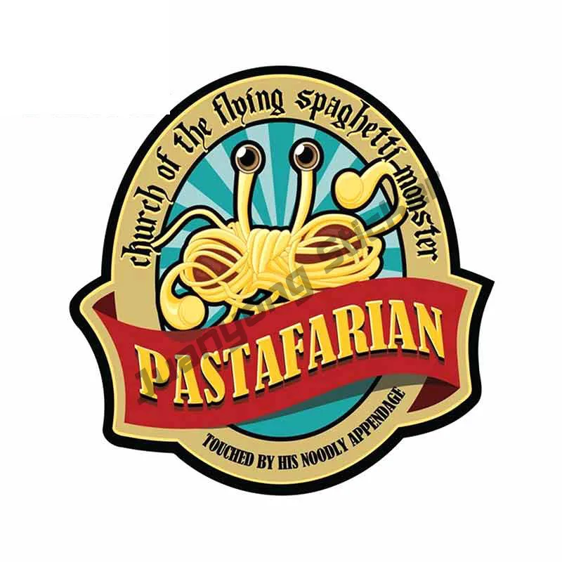 

Monster Pastafarian Car Stickers Accessories for SUV Bumper Window Truck Waterproof Decal Material Auto Decoration KK13*13cm