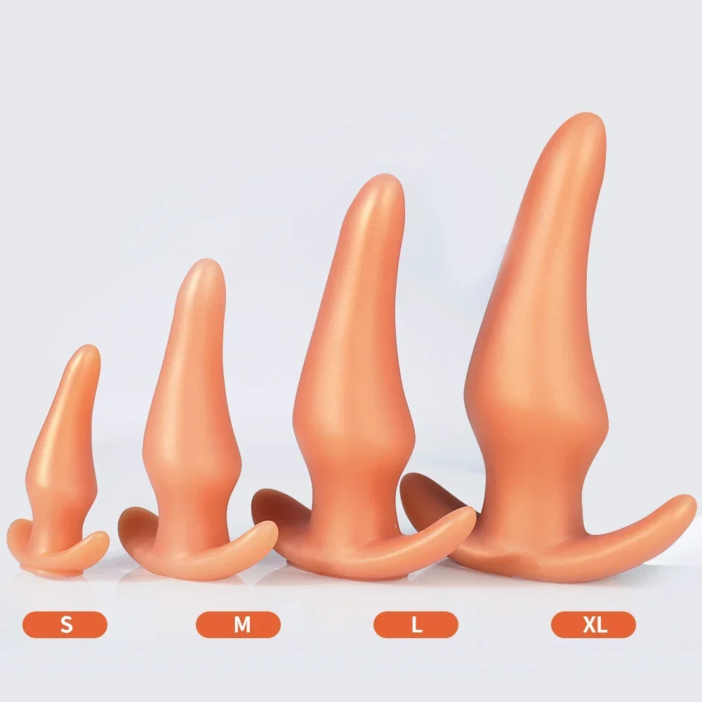 Wearable Anti Drop Soft Anal Plugs Prostate Massage Liquid Silicone Huge Butt Plug Anal Training Comfortable To Wear Butt Plug