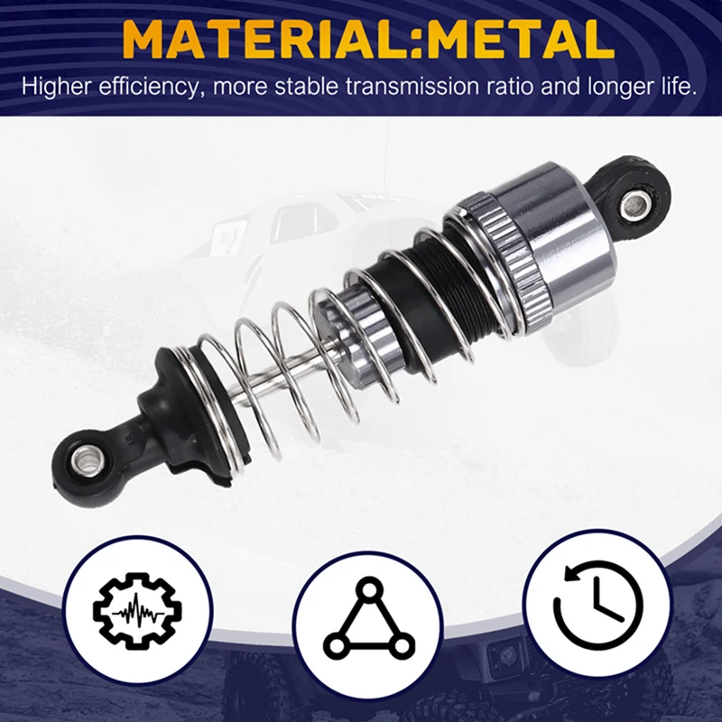Amortiguador de Metal y aceite para coche HBX 16889 16889A 16890 16890A SG1601 SG1602 1/16 RC, piezas de mejora, 2 uds.