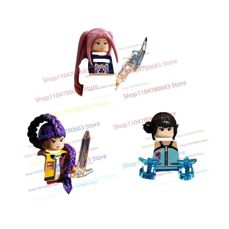 

MOC Building Blocks Sexy Girl Group Miniature Doll Assembly Model Figurine Anime Cartoon Decorative Toy Holiday Gift Collectible