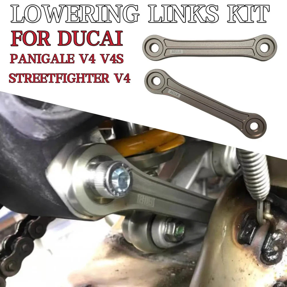 

New Motorcycle Lowering Links Kit For DUCATI Panigale V4 V4S StreetFighter V4 V4S Rear Arm Suspension Cushion Drop Link