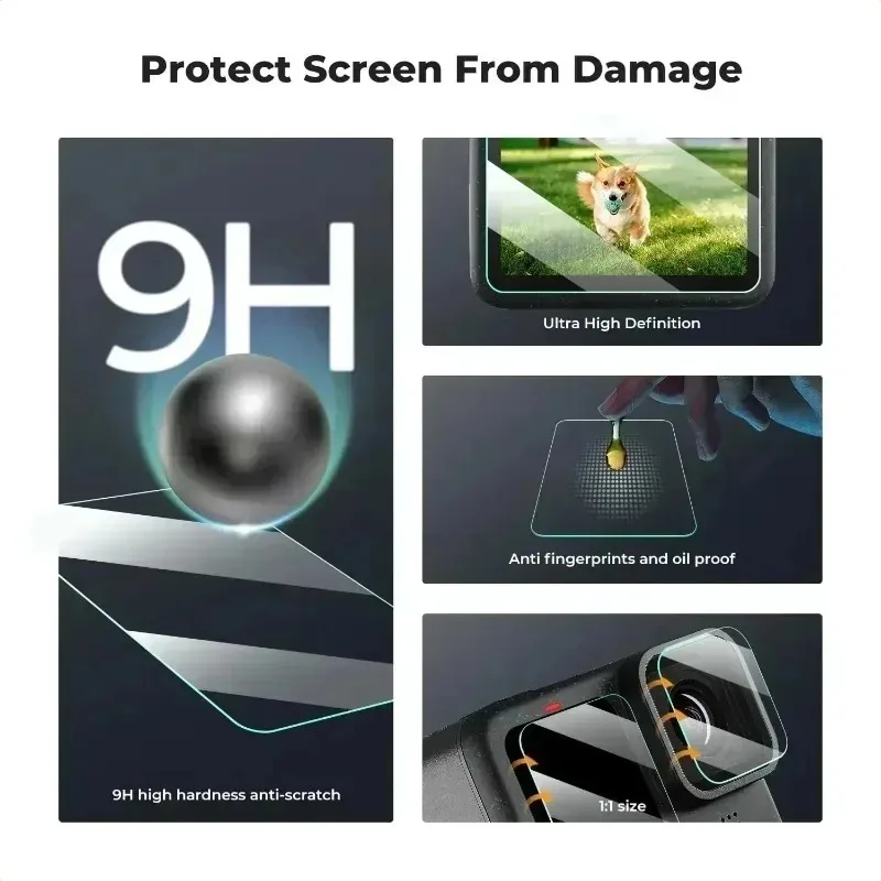 15in1 Front Back Screen Protectors for GoPro Hero 13 12 11 Tempered Glass Camera Protectors Lens Film for GoPro 10 9 Accessories - Image 5