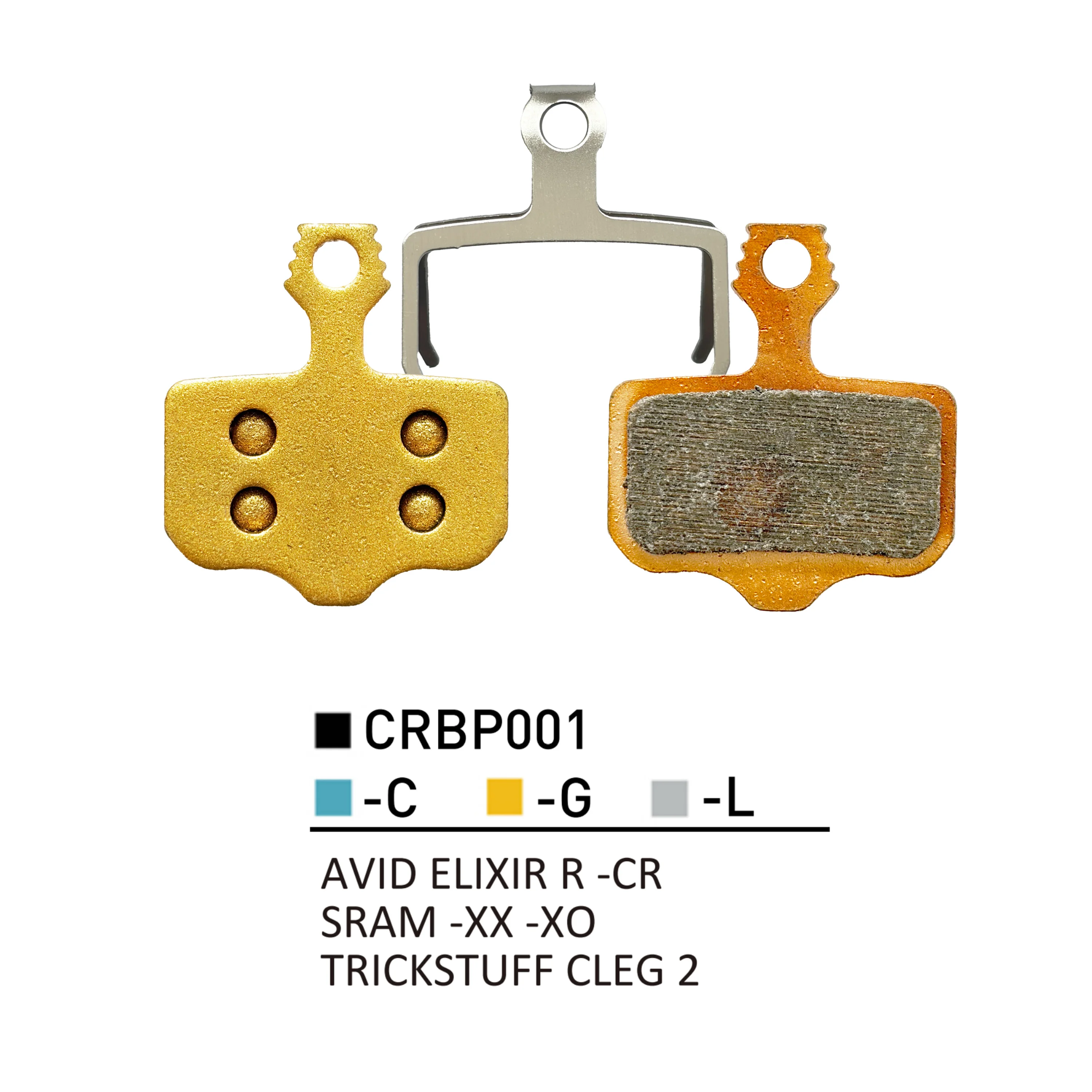 4 Pairs Sintered Disc Brake Pads AVID ELIXIR R CR SRAM XX XO TRICKSTUFF CLEG2 MTB All Weather Bike Brake Pads Bike Accessories