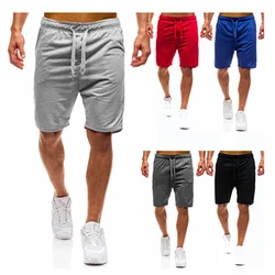 Mens Sports Pocket Solid Drawstring Board Trunk Beach Short Pants Shorts Summer Thin Trousers Zippered Pocket Loose Sweatpants