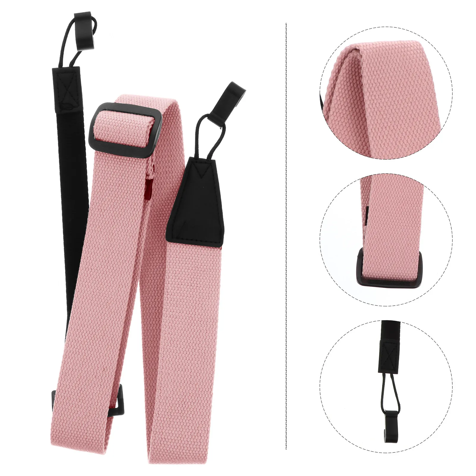Ukulele Strap Simple Durable Non-Punching Fabric Accessory For String Instruments Lightweight Comfortable Edge Design Practical