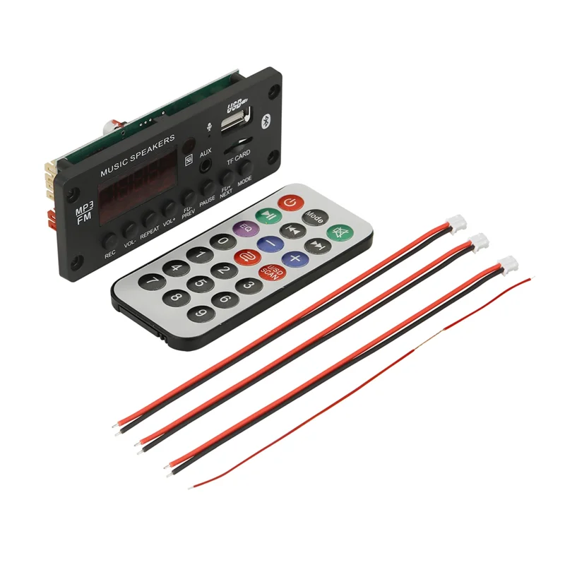 أفضل العروض 50 واط مكبر للصوت 12 فولت MP3 فك مجلس بلوتوث 5.0 25 واط سيارة مشغل MP3 USB وحدة تسجيل راديو FM AUX لمكبر الصوت