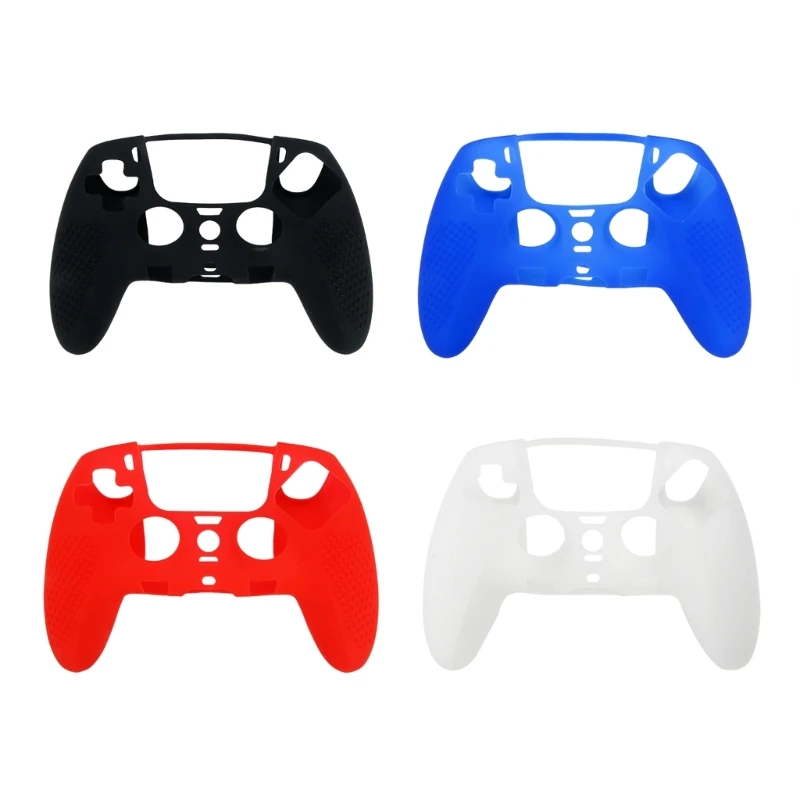 Gamepad ฝาครอบซิลิโคนป้องกันกรณี Anti-Scratch เกมคอนโทรลเลอร์กรอบสําหรับ PS5 กันกระแทก Dropship