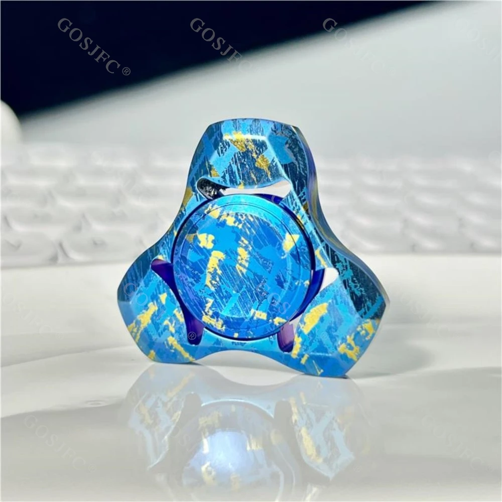 Spirit Titanium Fidget Spinner éclaboussures encre conception soulagement du Stress jouet bureau accessoires de bureau gyroscope