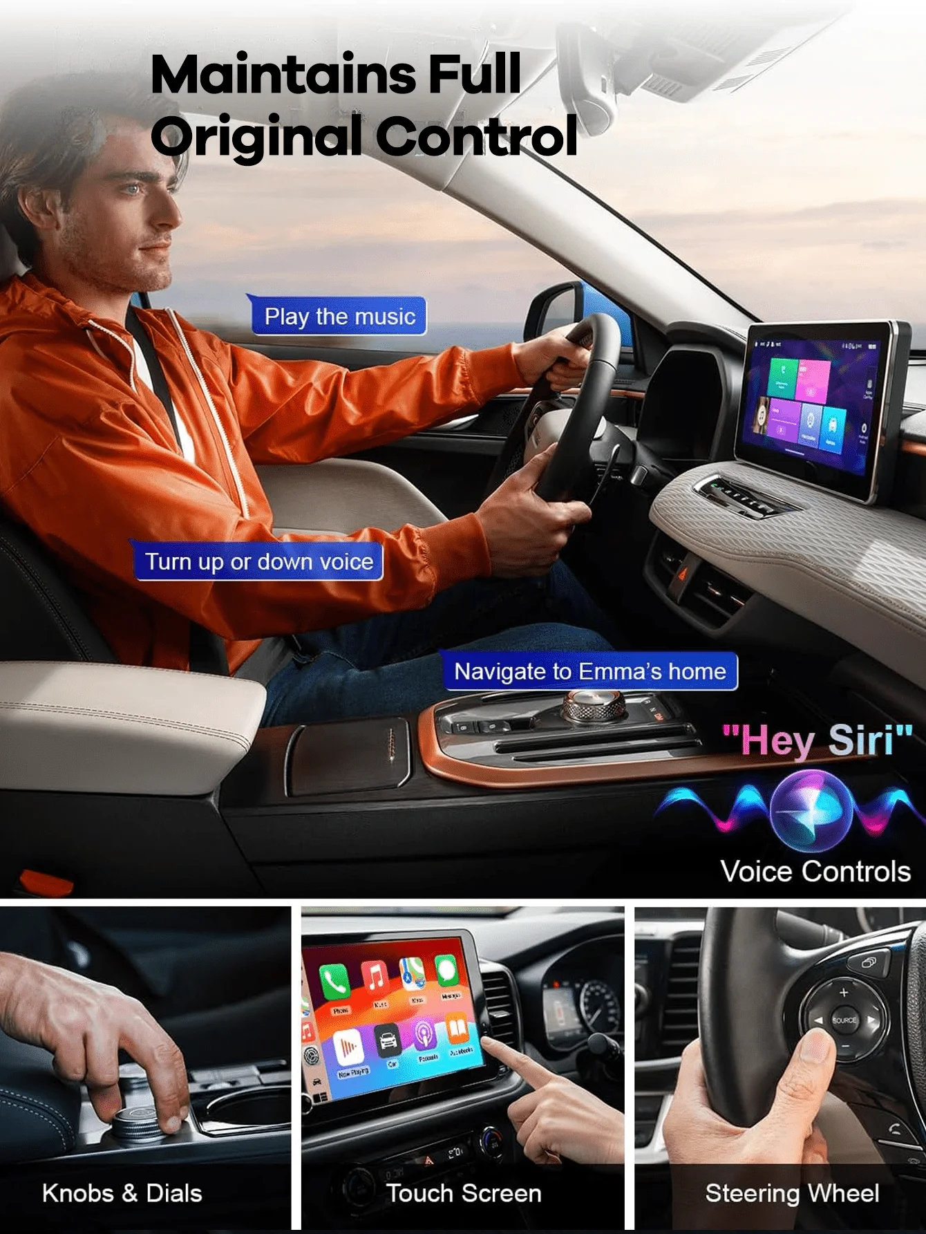 

Mini 2-In-1 Wireless CarPlay And Android Auto Adapter – Plug & Play, iOS 6+ & Android 11+ Compatible, Fast Stable Connection