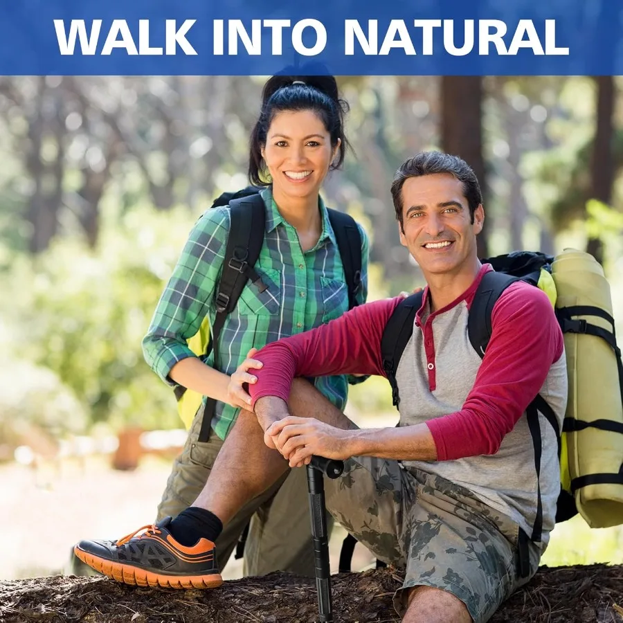 aiGear عصا تكتيكية للمشي لمسافات طويلة والمشي لموظفين أقطاب رحلات الموظفين التكتيكيين قابل للتعديل عصا التنزه والعتاد لمخيم البقاء في الهواء الطلق