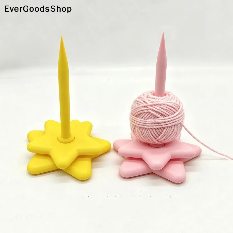 New3D Printed Yarn Stand Holder Knitting Beginner Crochet Wool Ball Winder Tools Sewing Thread Spool Wool Ball Winder Tool