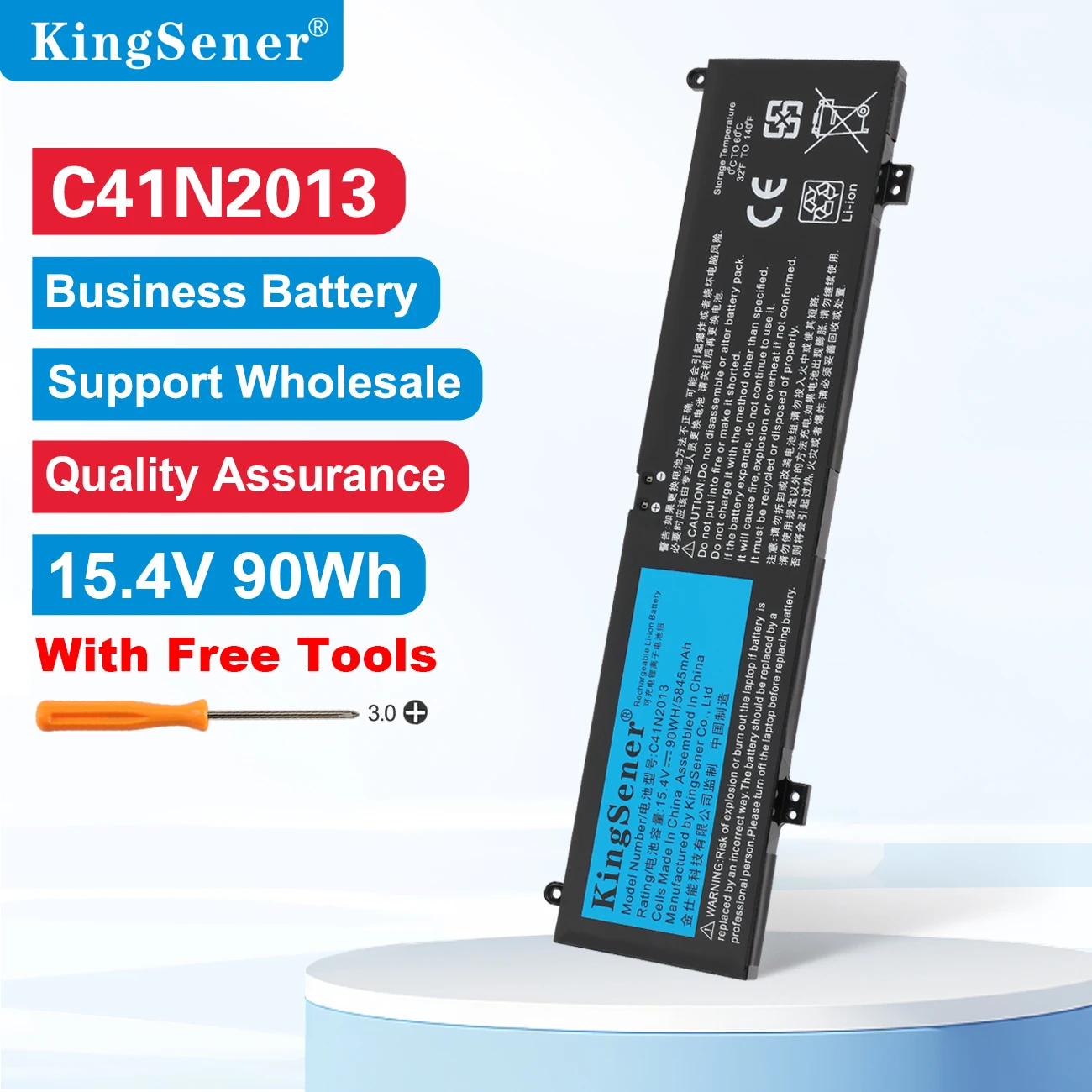 KingSener 90W C41N2013 C41N2013-1 Laptop-Akku für ASUS ROG Strix G513 G513IM G713 G713IM G713QM Rog G533 G533QM G533QR G733ZM