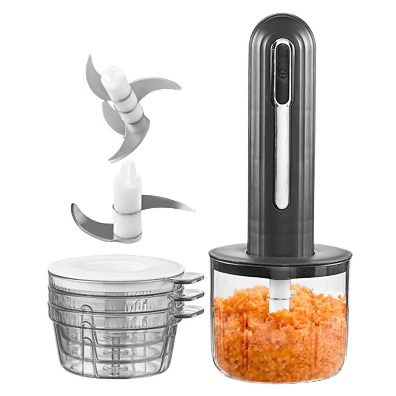 

Электрический измельчитель чеснока, USB-зарядка, кухонный комбайн, беспроводной портативный измельчитель чеснока для приготовления салата, детское питание, овощечистка