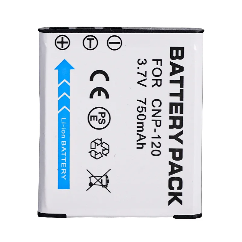 3.7V 750mAh NP-120 NP120 CNP-120 Camera Battery For Casio EX-S300 S200 ZS12 ZS10 ZS20 ZS15 ZS26 ZS30 Battery + Charger