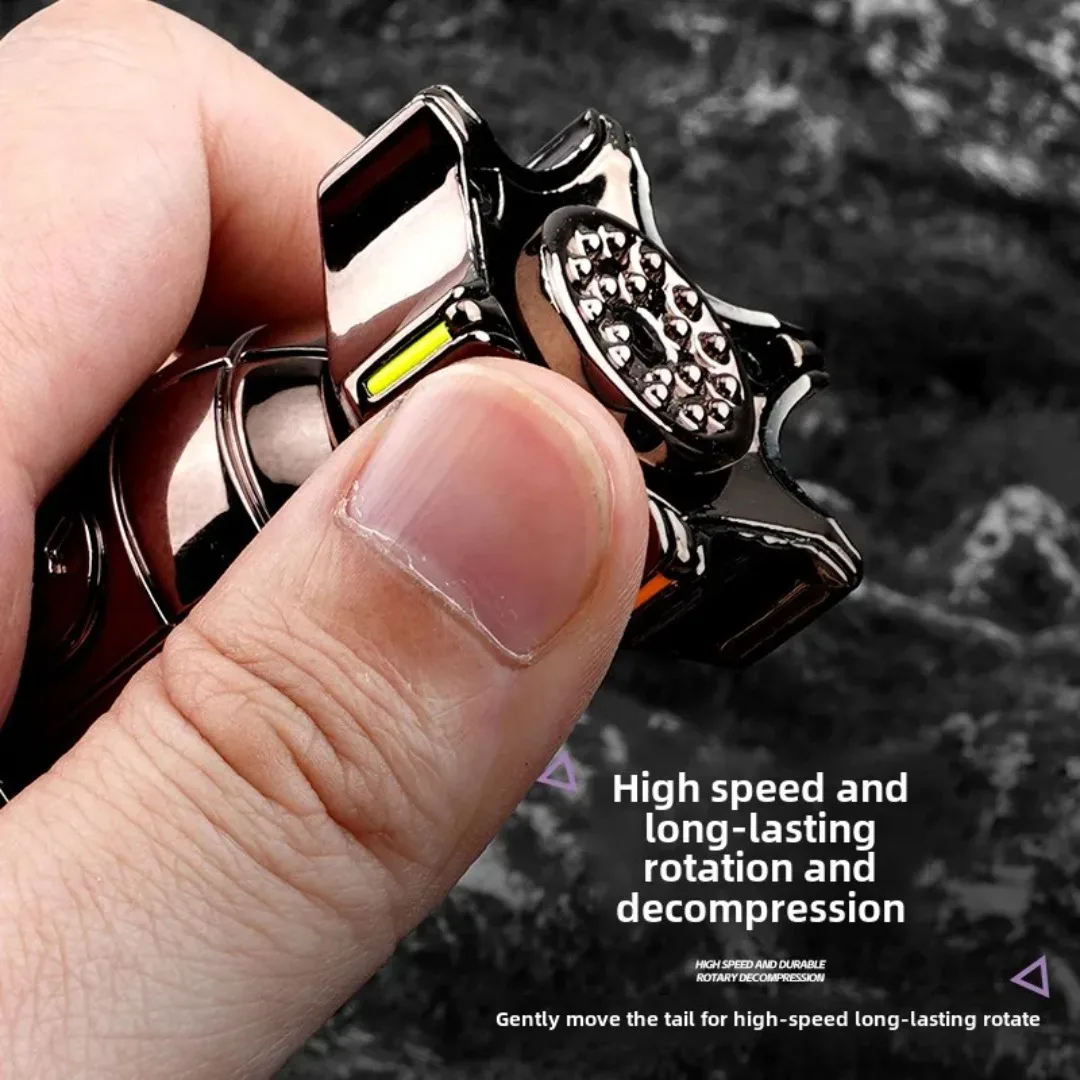 Crianças brinquedo fidget um botão ejeção escudo spinner adultos alívio do estresse gadget mão spinner presentes exclusivos para meninos brinquedos de tiro