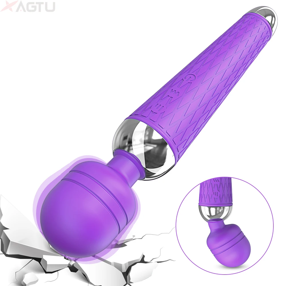 20 Modes Powerful Clitoris Stimulator Dildo Female AV Vibrator Magic Wand for Women G-spot Massager Sexulaes Sex Toys for Adult