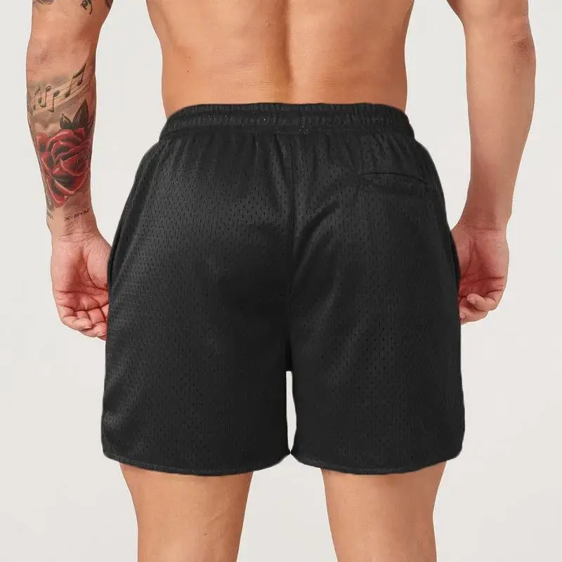 Men\'s Shorts Summer Sports Bodybuilding Fitness Quick Drying Breathable Casual Shorts Outdoor Running Basketball Training Shorts