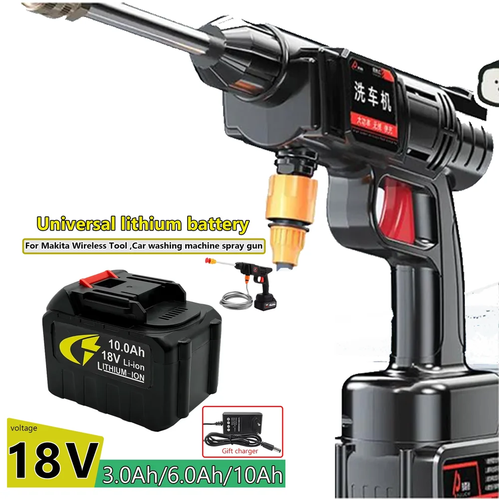 

18V-21V lithium battery,for electric drills, screwdrivers, car washing machine spray guns, and sprinkler guns battery 10Ah 6.0Ah