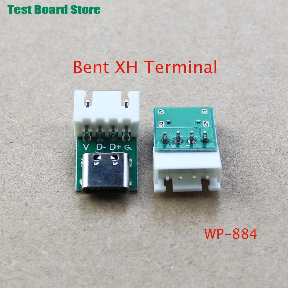 Papan Ujian 1Pcs USB MicroUSB Micro Type C สำหรับท่านชายหญิงหัวเชื่อมต่อ PCB Converter อะแดปเตอร์ Breakout 180องศาแนวตั้ง