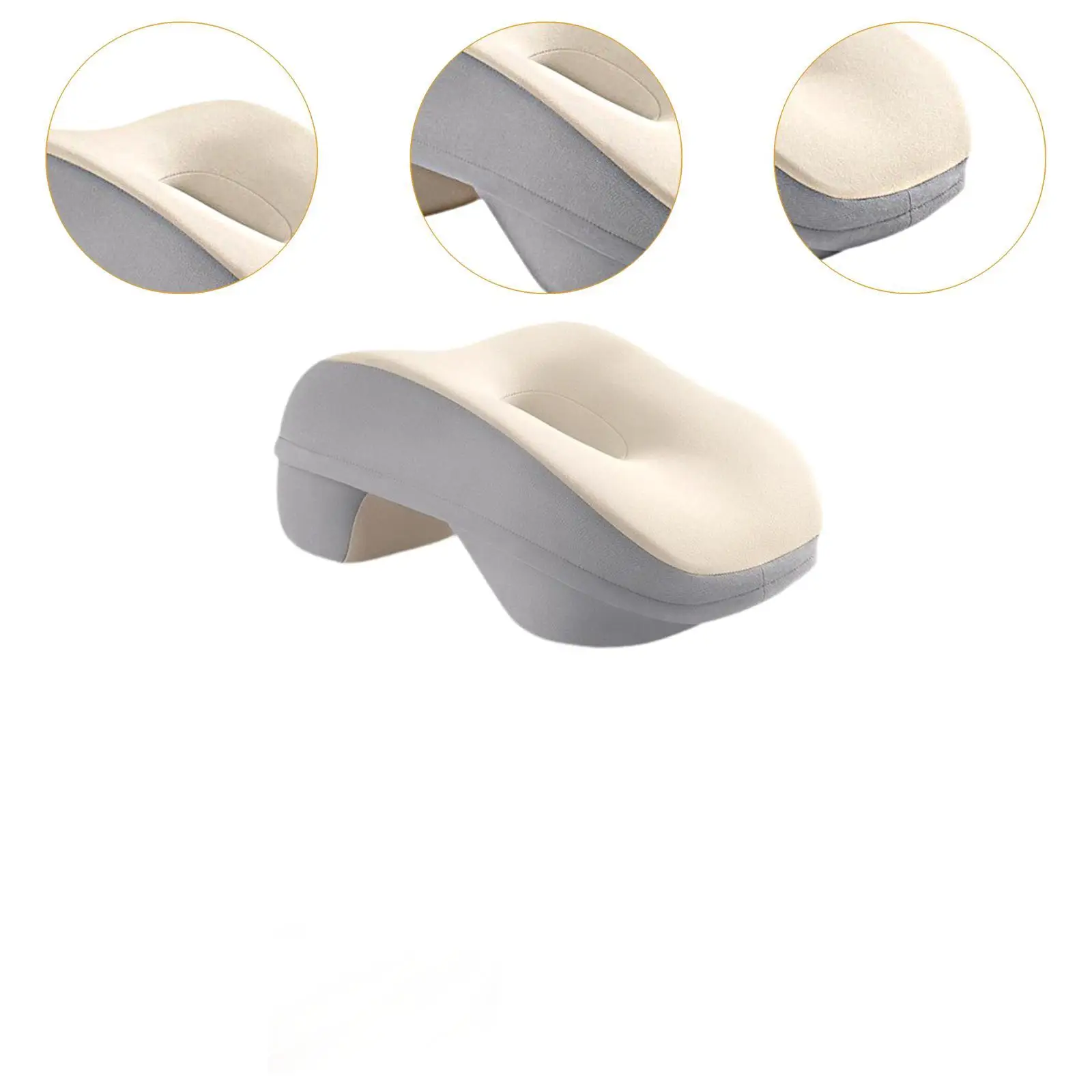 Desk Napping Pillow Office Sleeping Pillow Breathable Lunch Break Headrest Memory Foam Neck Support for Library School Travel