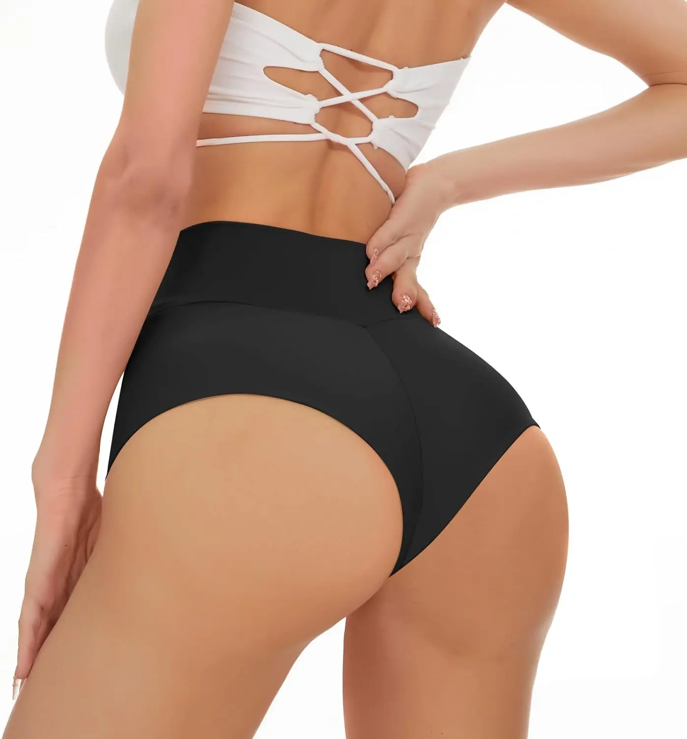 

Kepblom Yoga Booty Shorts женские - шорты для тренировок в тренажерном зале из спандекса с высокой талией, популярные танцевальные брюки