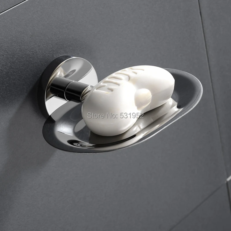 Hot Sale 304 Stainless Steel Soap Dishes Wall Mounted Shower Soap Holder  Soap Dish Basket Tray Rack Bathroom Accessories