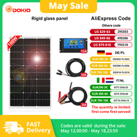 DOKIO 18V 100Wset/200Wset/400Wset Rigid Solar Panel China Monocrystalline Silicon Waterproof Solar Panel #DSP-100M/DSP-100MX2