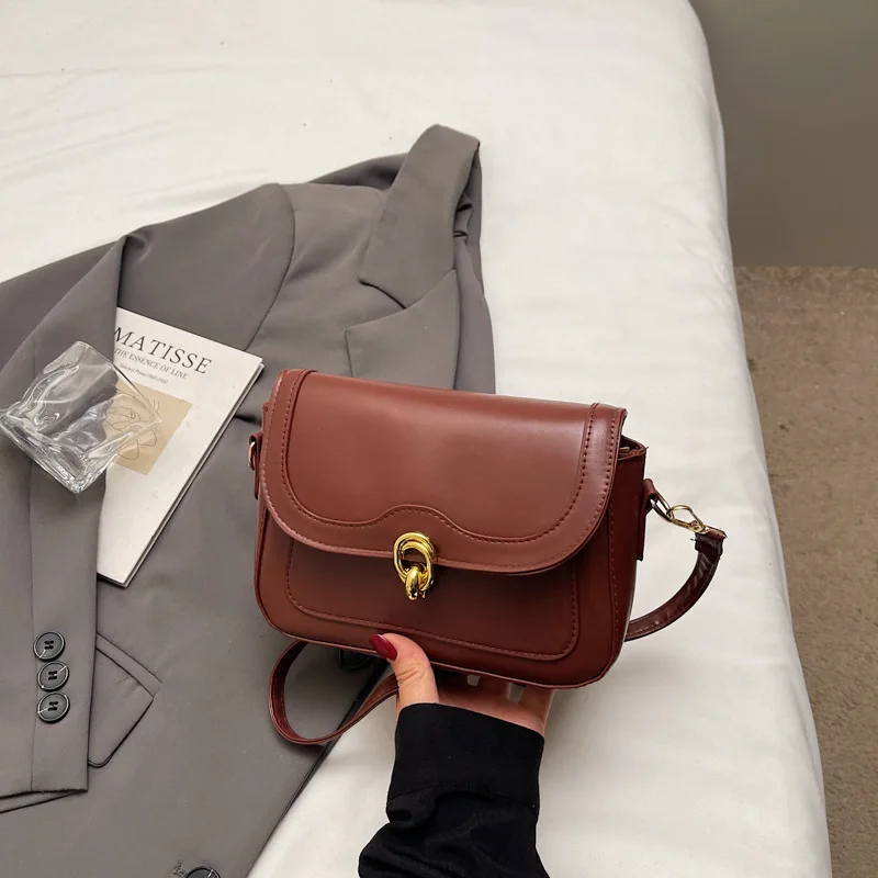 

2025 Niche Design Square Bag for Women, Genuine Leather Multi-way Shoulder Crossbody Purse, Vintage Chic Large Capacity Tote